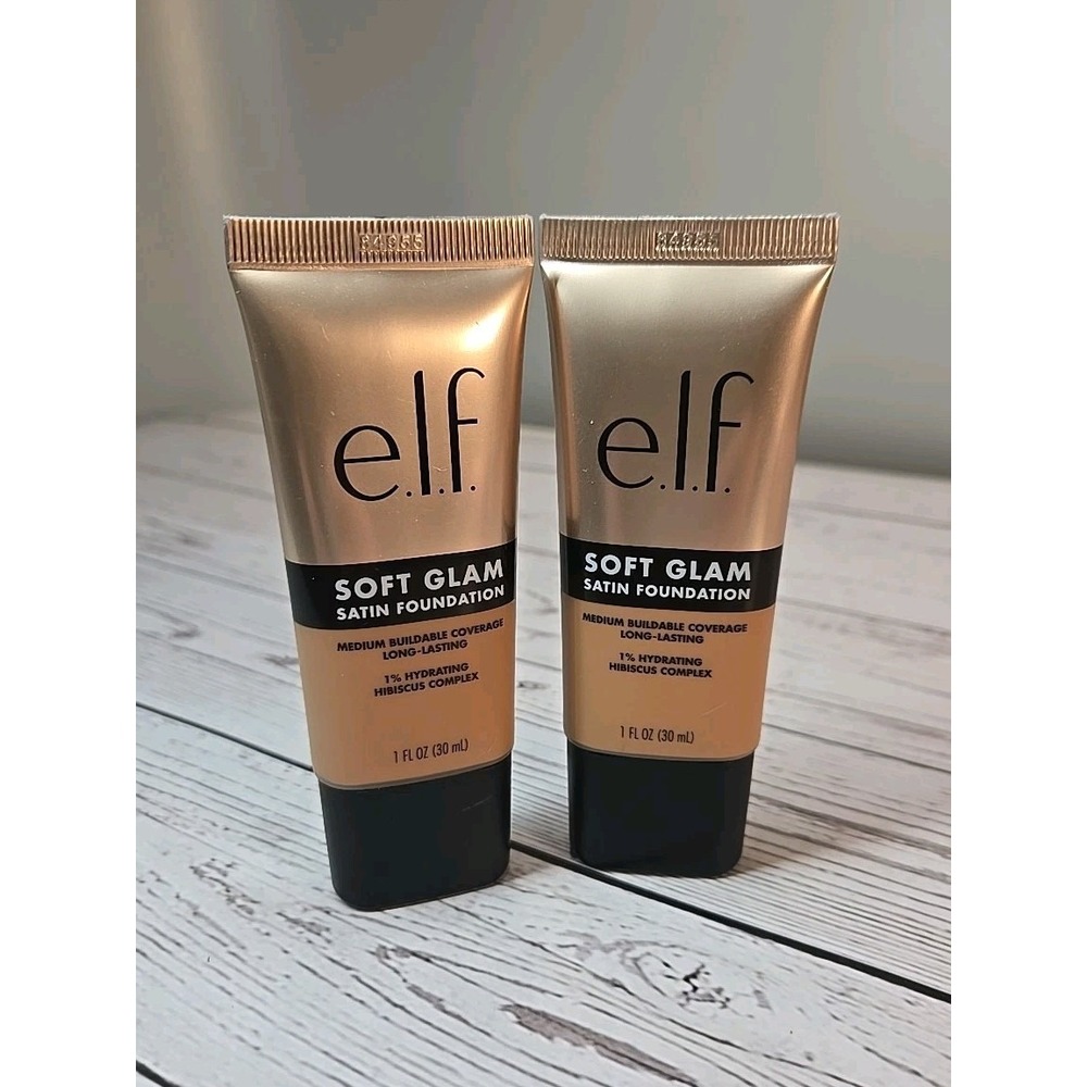 2 Pack - E.L.F. Soft Glam Foundation Medium Coverage Long-Lasting 42 Tan Neutral